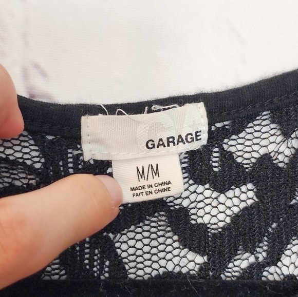 Garage black lace dress size M - Picture 3 of 5